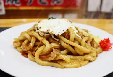 オムうどん